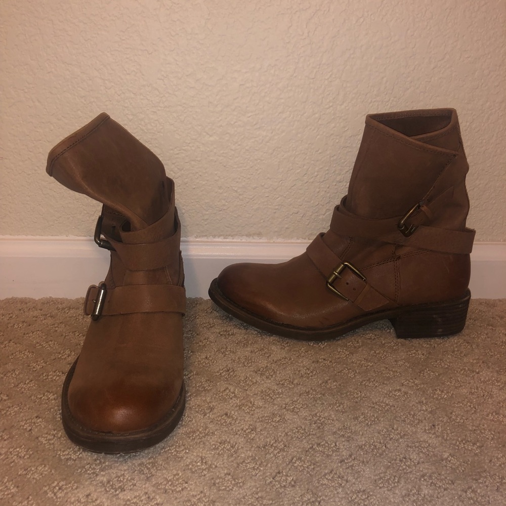 Lucky Brand brown leather boots